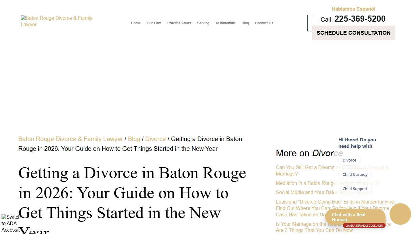 Getting a Divorce in Baton Rouge in 2026: Your Guide on How to Get Things Started in the New Year