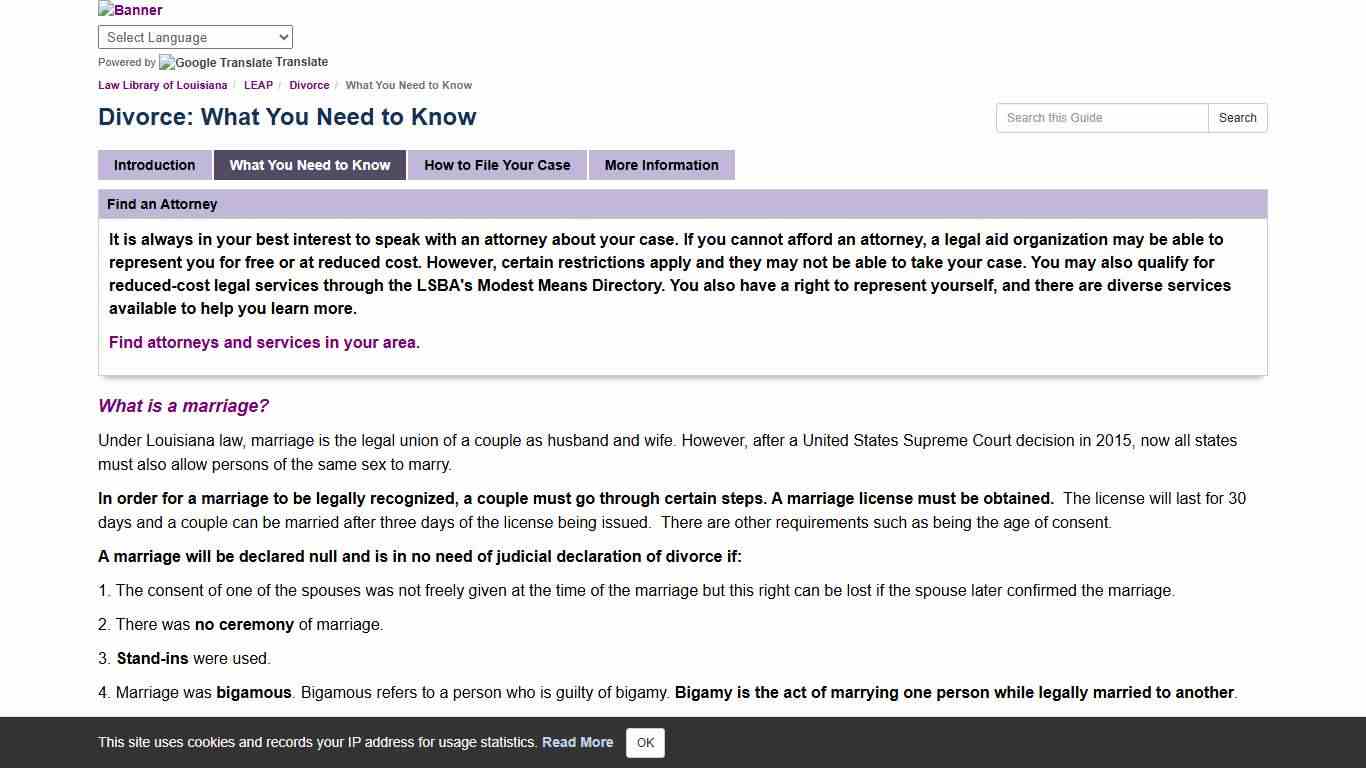 What You Need to Know - Divorce - LibGuides at Law Library of Louisiana