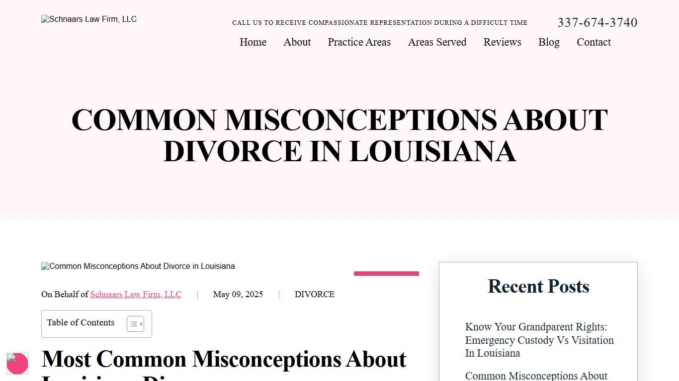 Common Misconceptions About Divorce in Louisiana (2026)