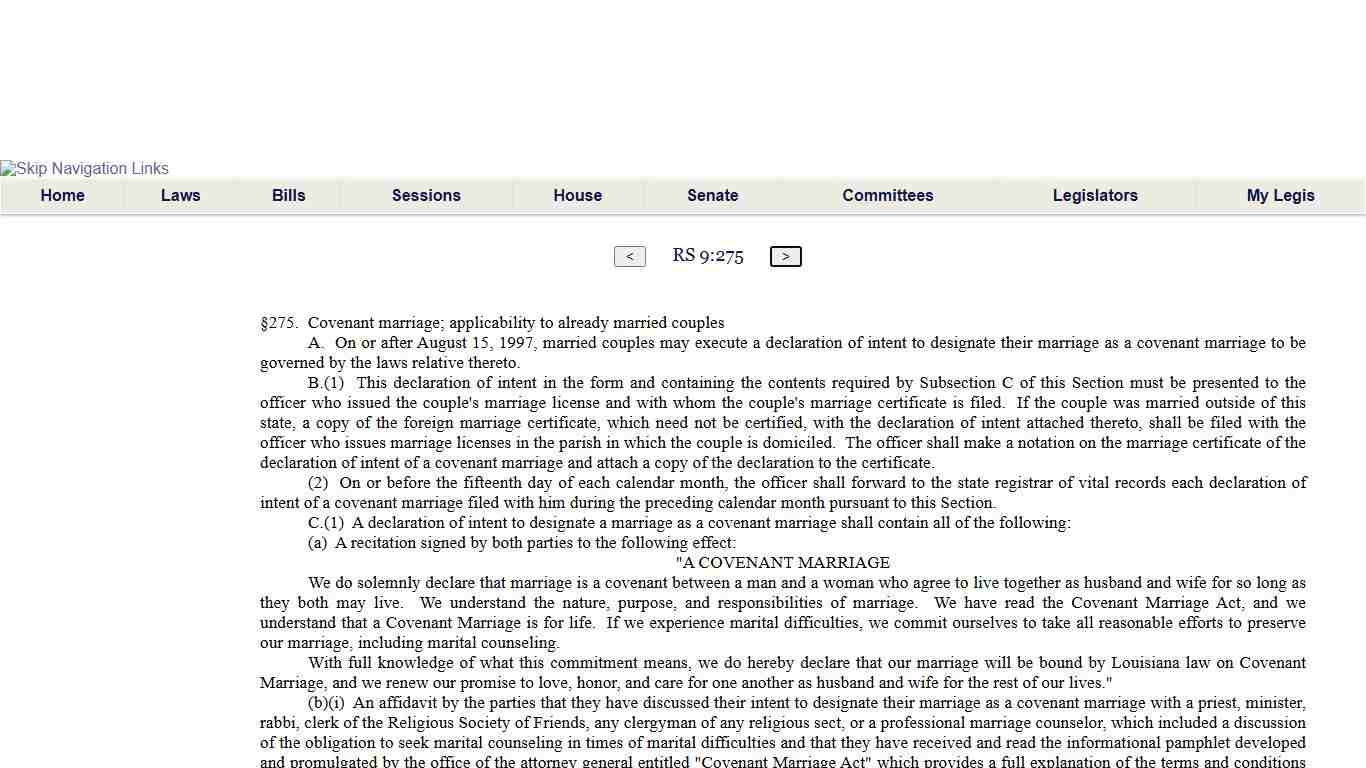 Louisiana Laws - Louisiana State Legislature