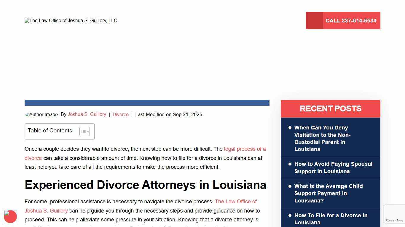 How To File for a Divorce in Louisiana (2026)